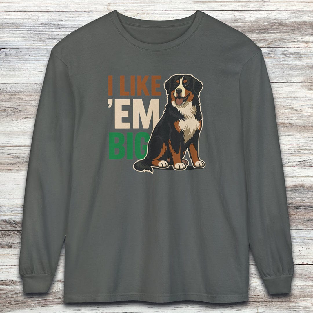 Bernese Mountain Dog Big Long Sleeve Tee