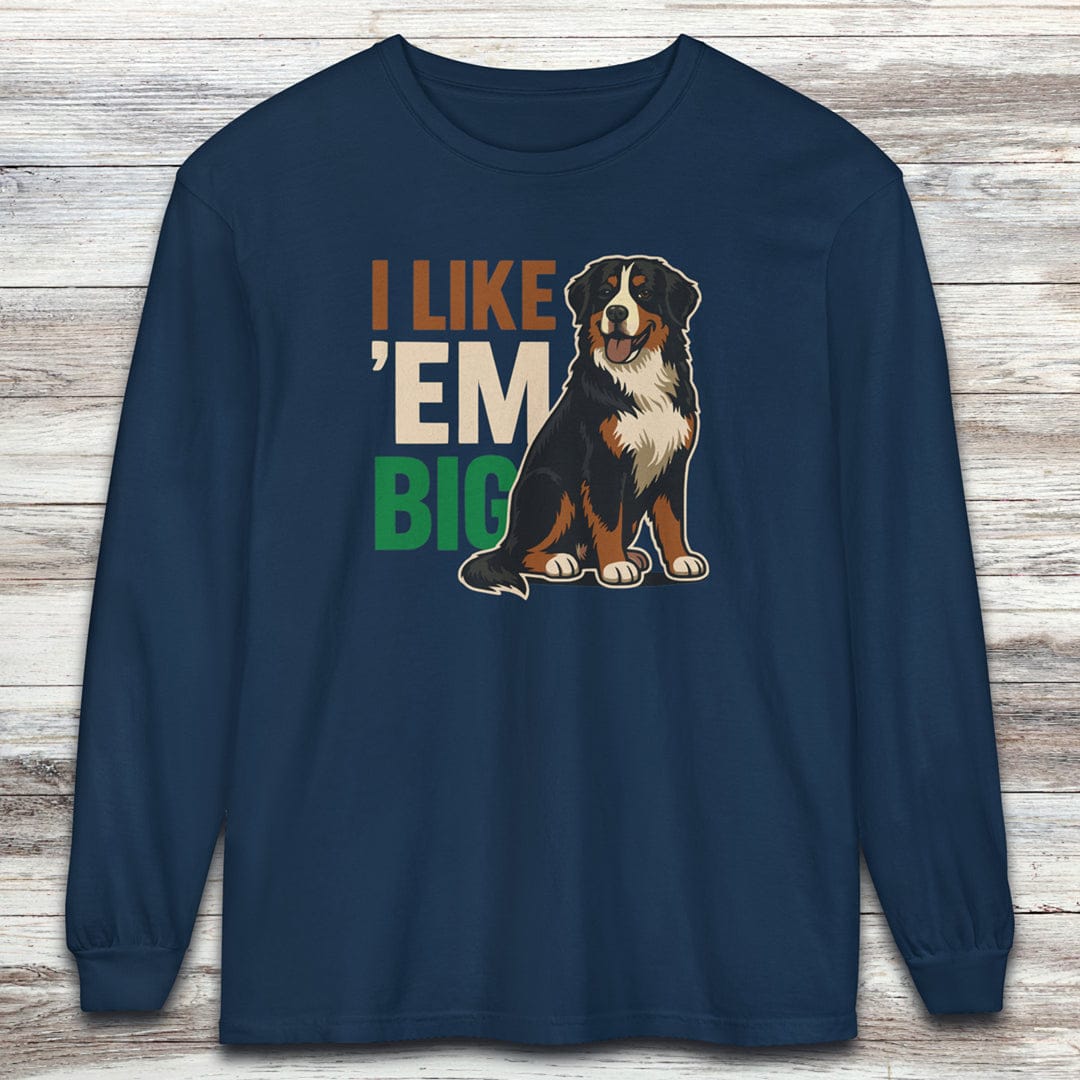 Bernese Mountain Dog Big Long Sleeve Tee