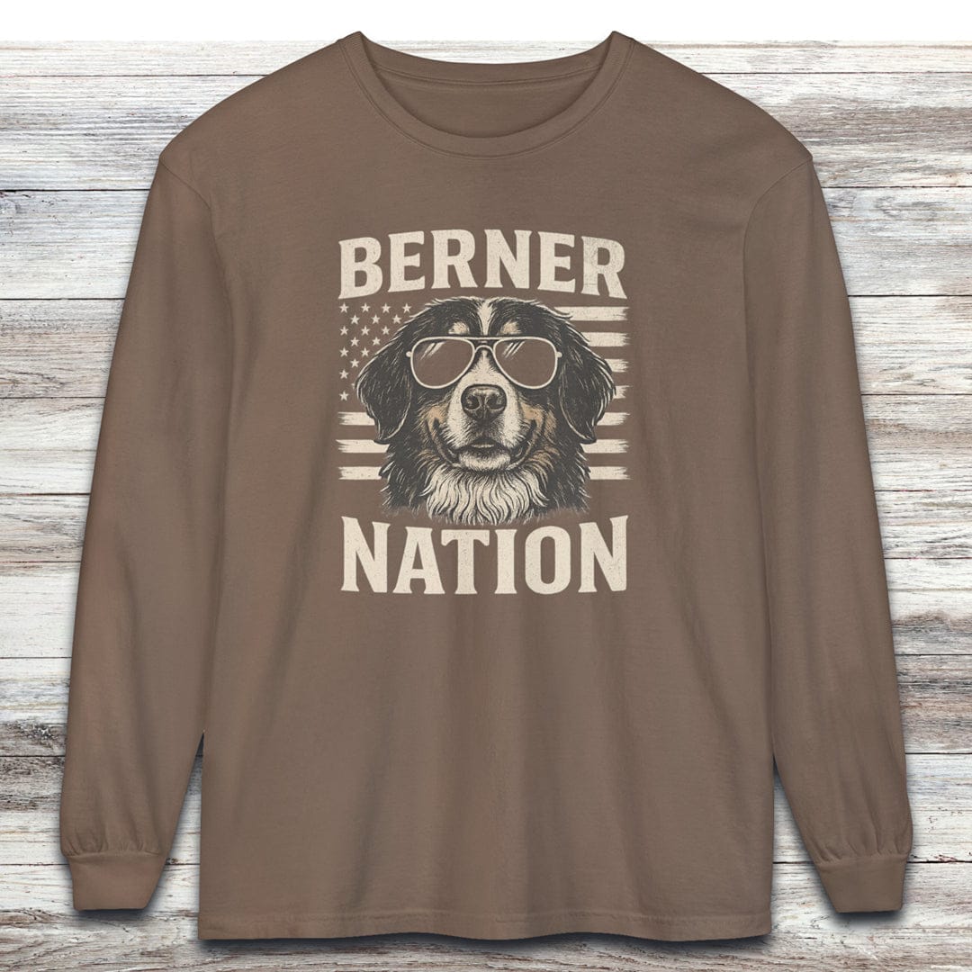 Bernese Mountain Dog Nation Long Sleeve Tee