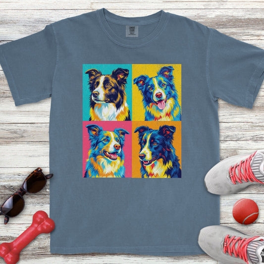Pop Art Border Collie T-Shirt