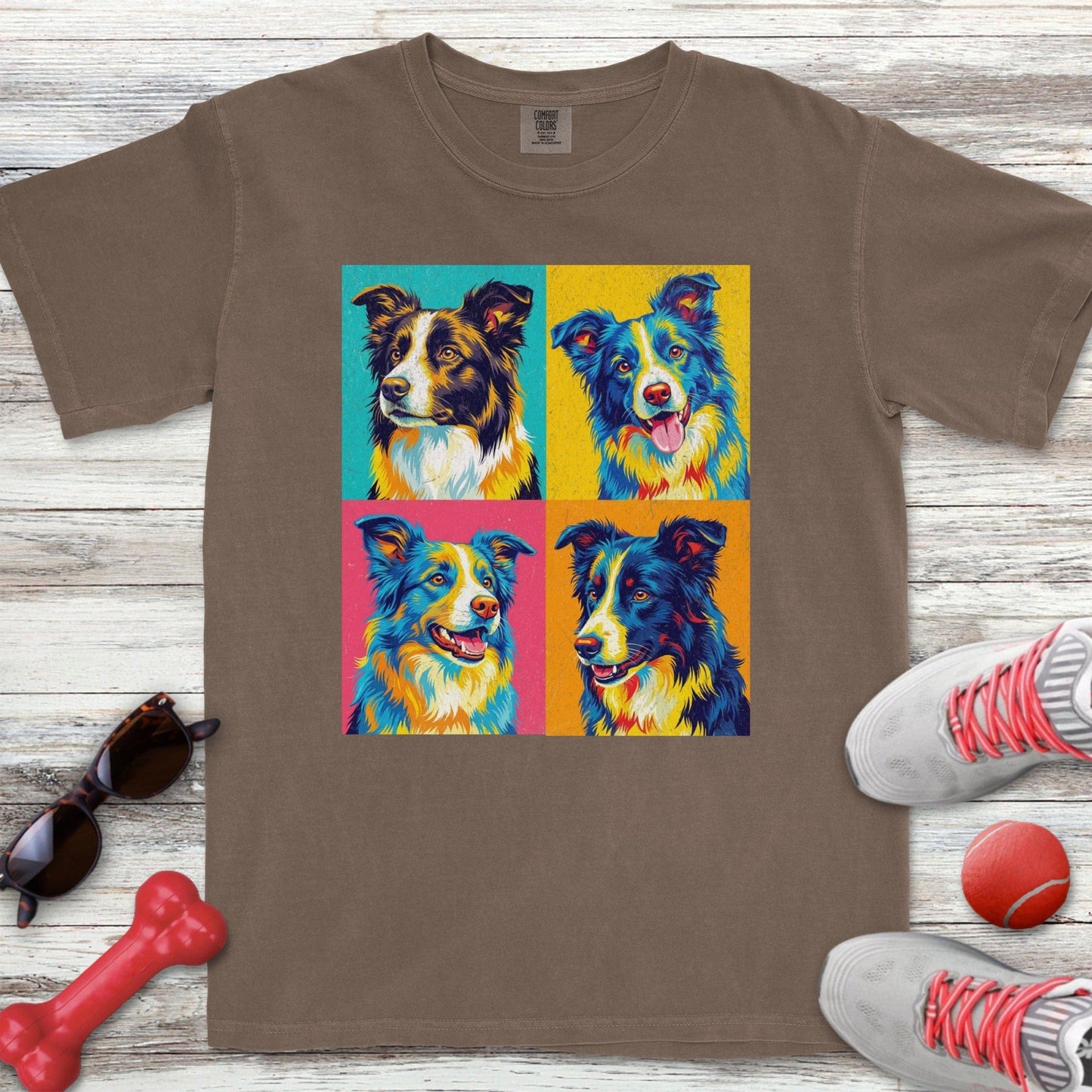 Pop Art Border Collie T-Shirt