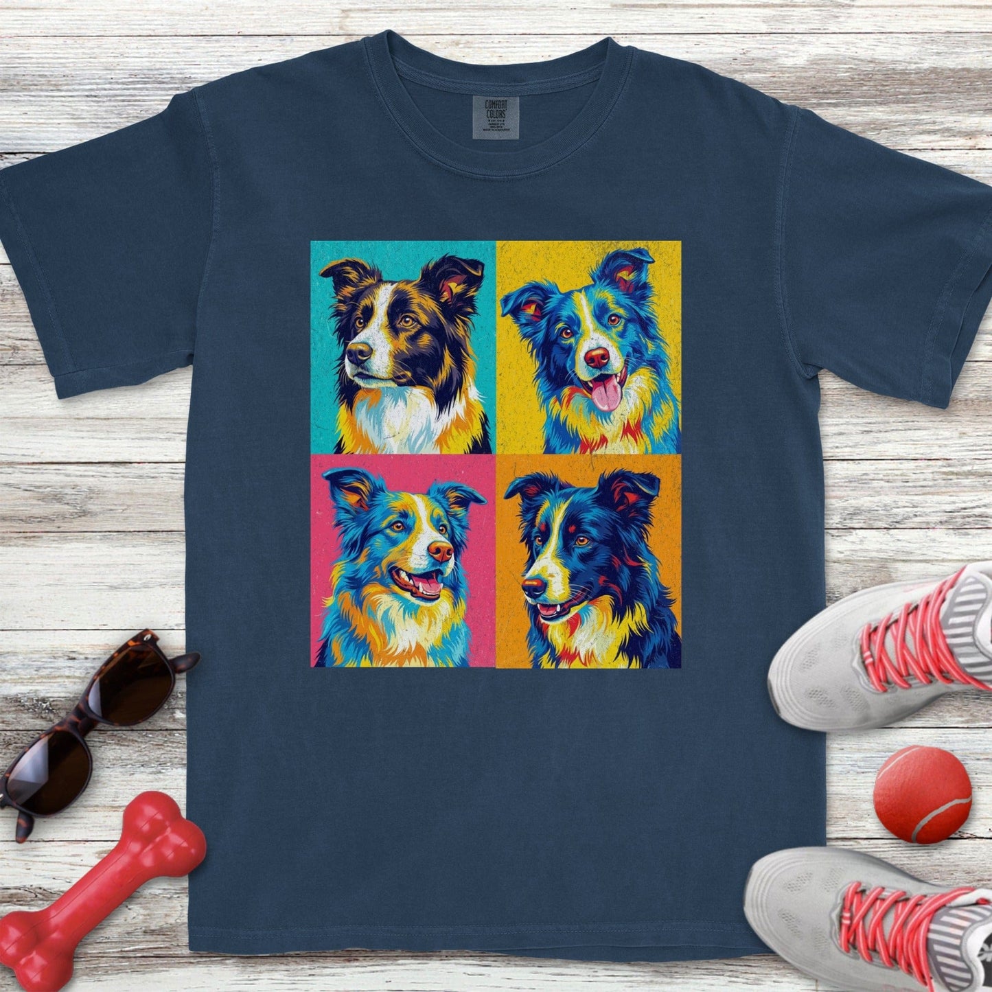 Pop Art Border Collie T-Shirt
