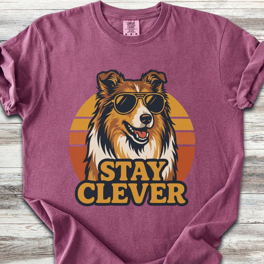 Rough Collie Stay Clever T-Shirt