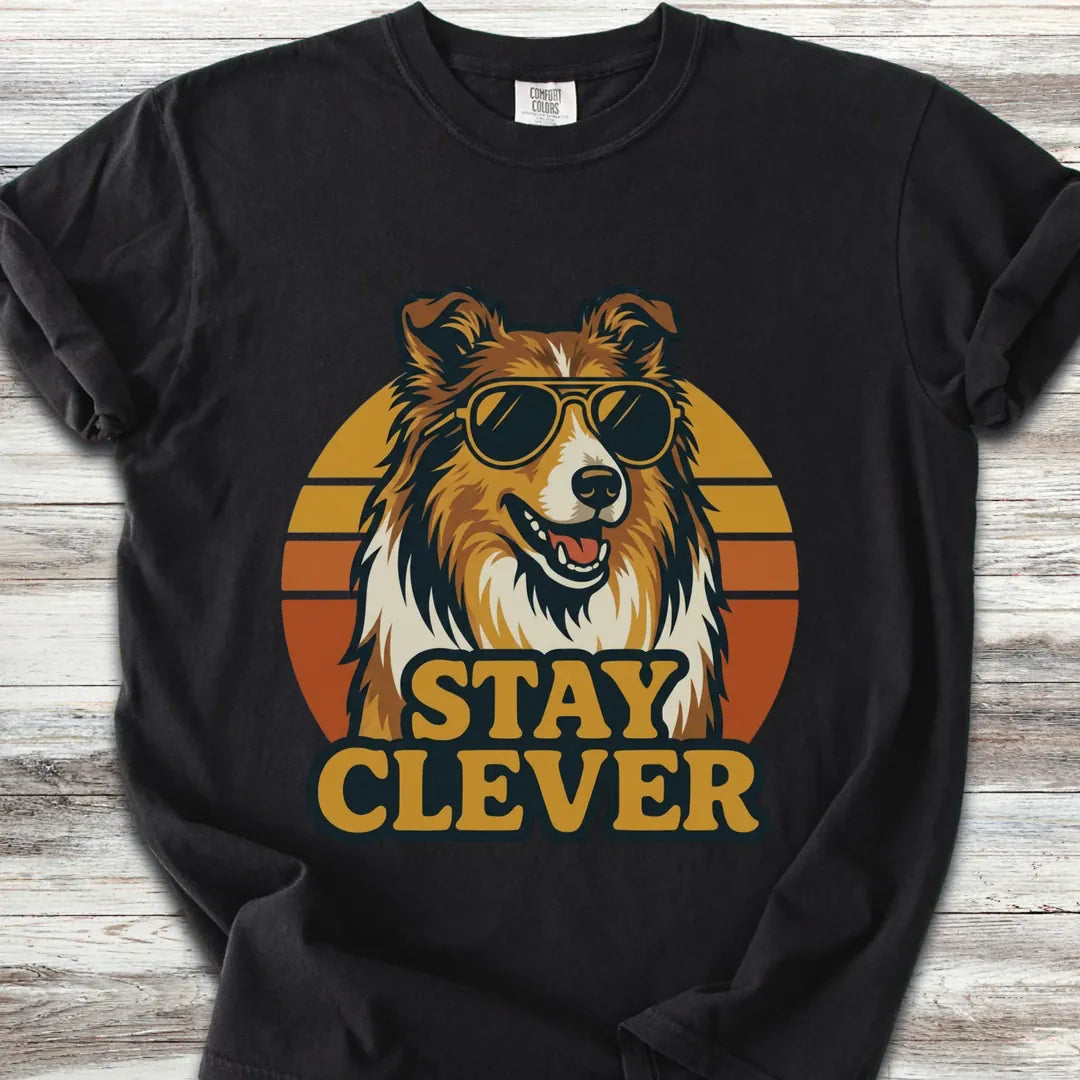 Rough Collie Stay Clever T-Shirt