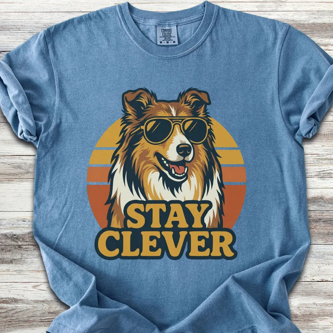 Rough Collie Stay Clever T-Shirt