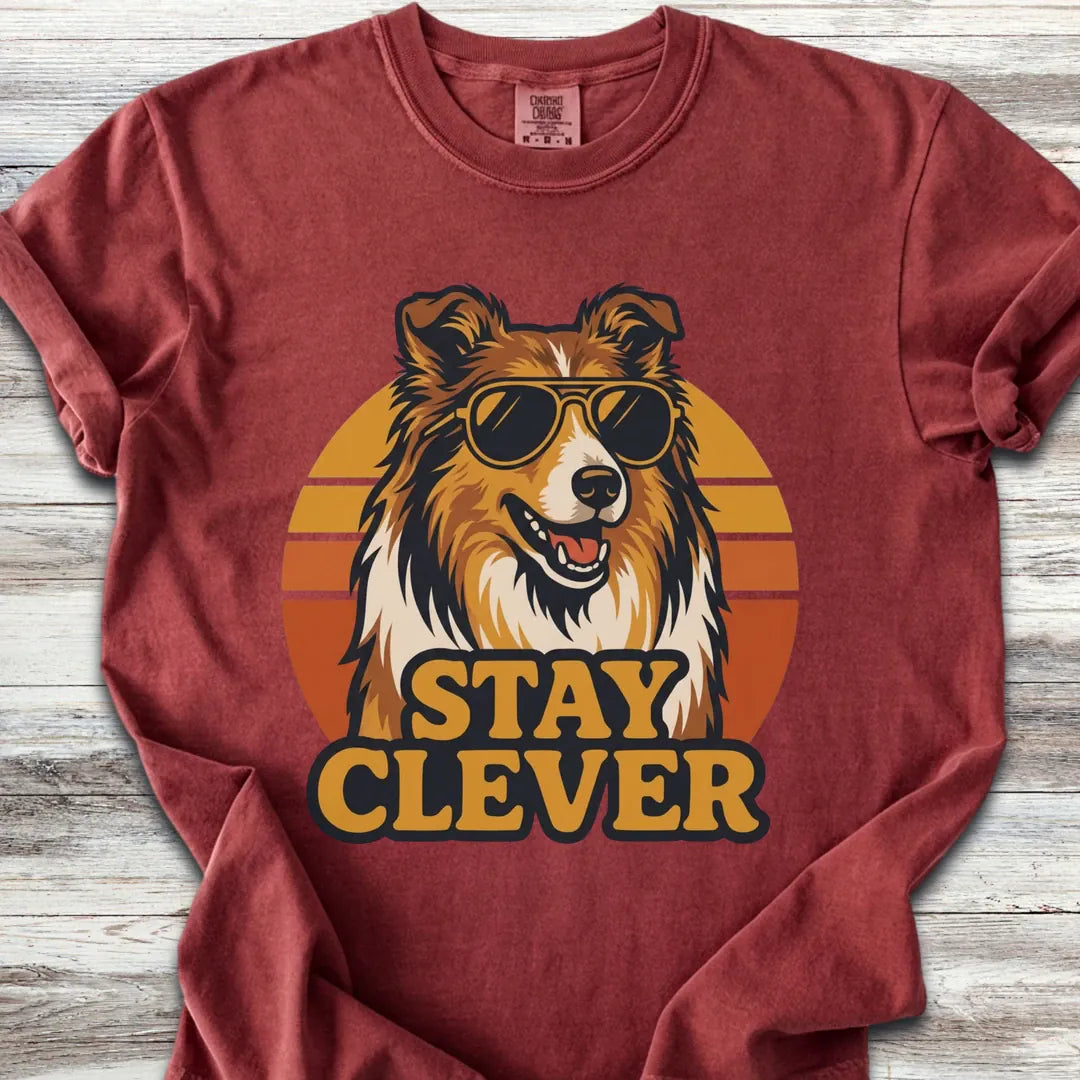 Rough Collie Stay Clever T-Shirt