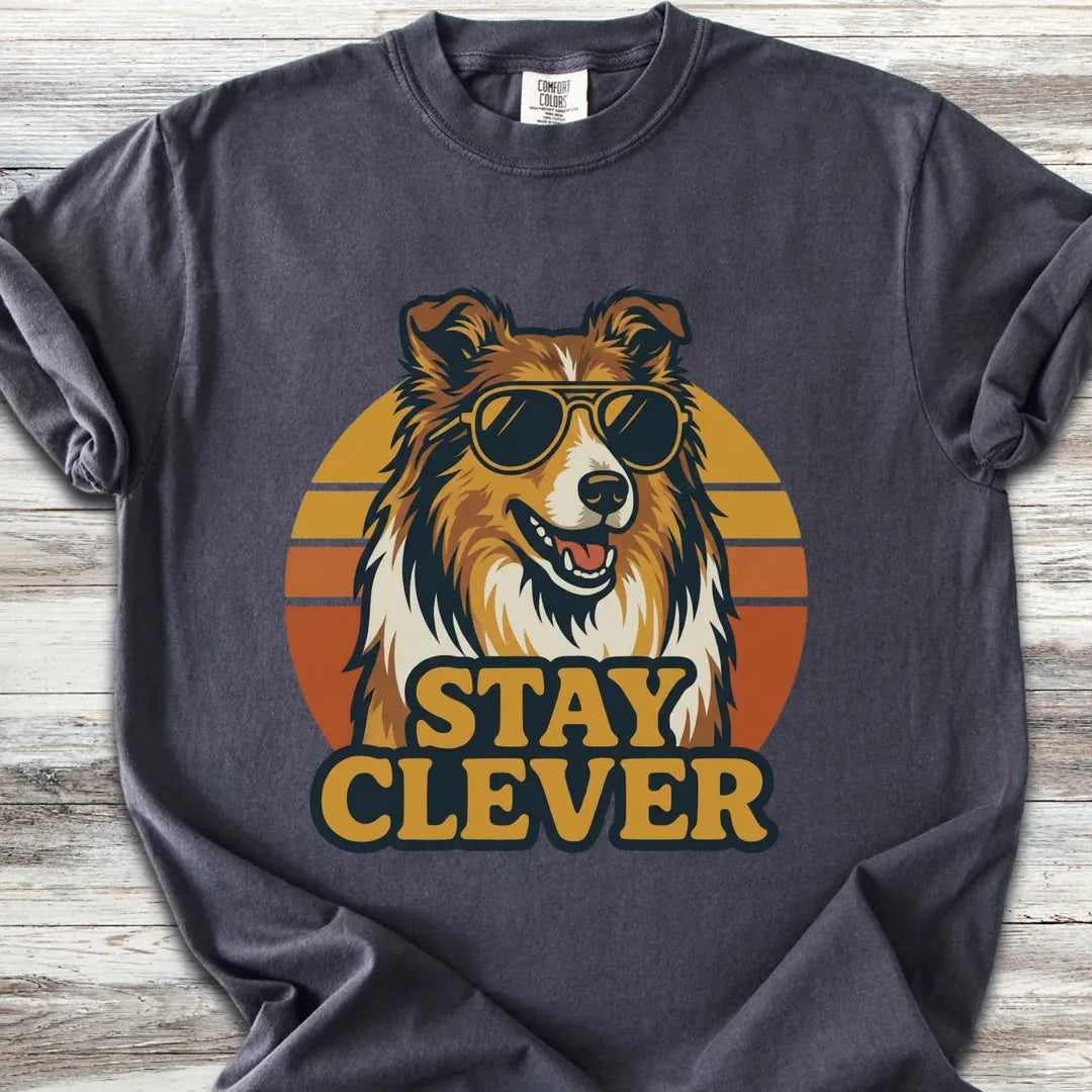 Rough Collie Stay Clever T-Shirt
