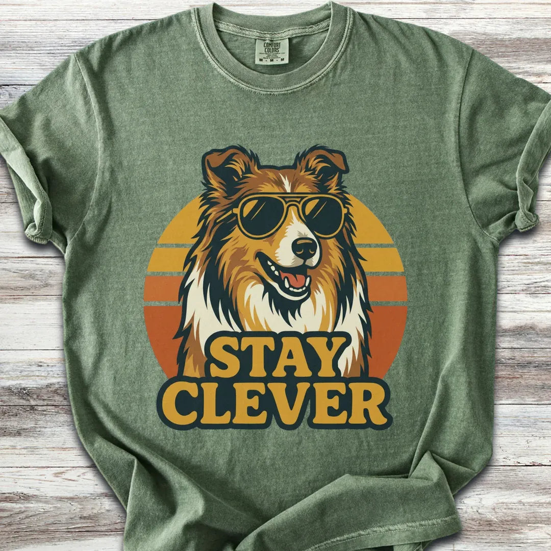 Rough Collie Stay Clever T-Shirt