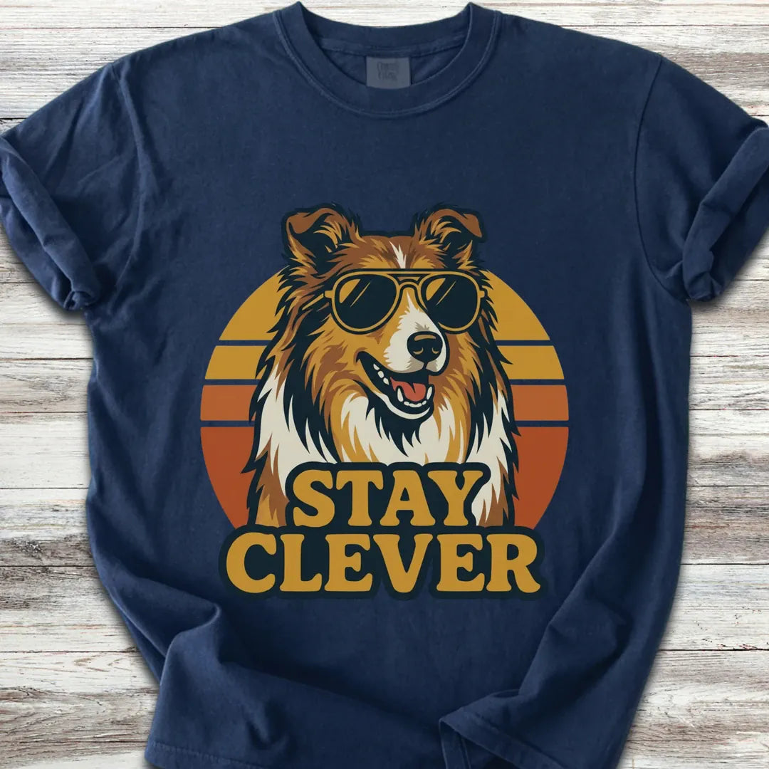 Rough Collie Stay Clever T-Shirt