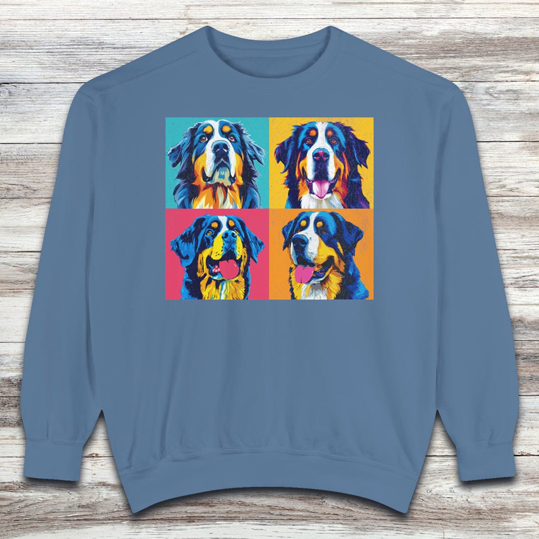 Bernese Mountain Dog Pop Art Sweatshirt