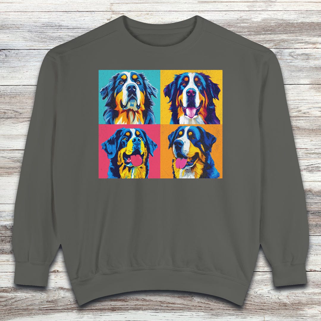 Bernese Mountain Dog Pop Art Sweatshirt