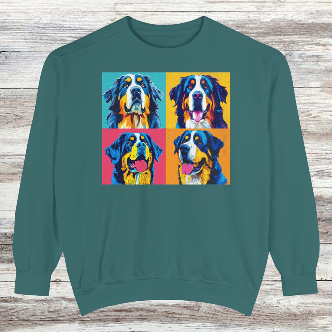 Bernese Mountain Dog Pop Art Sweatshirt