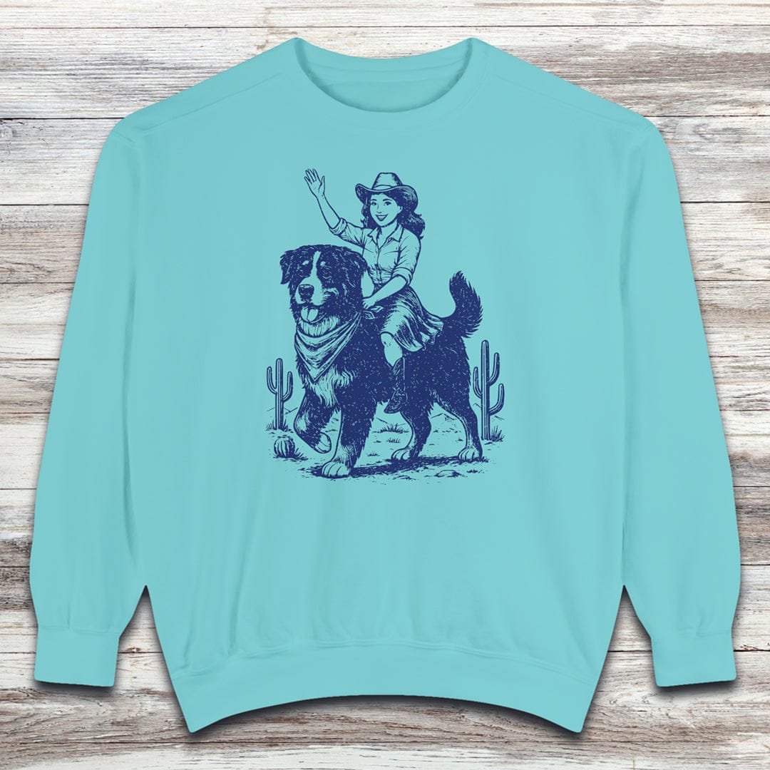 Bernese Mountain Dog Cowgirl Sweatshirt